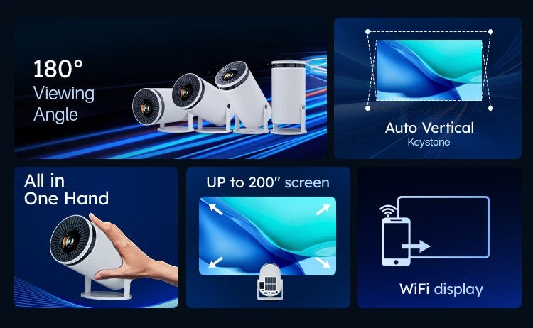 HY300 Mini Android Smart Projector